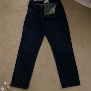 Dark wash men’s jeans